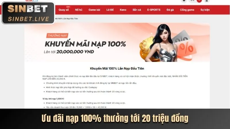 Khuyến mãi nạp tiền lần đầu tại 8ok